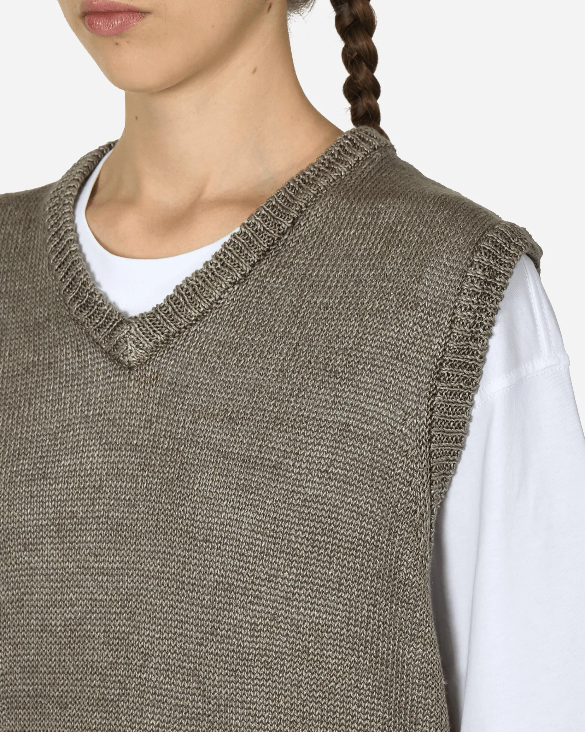 Stüssy Knitwears^Loose Knit Linen Vest Stone