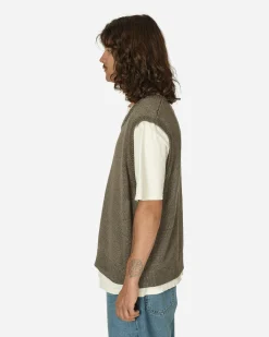 Stüssy Knitwear^Loose Knit Linen Vest Stone