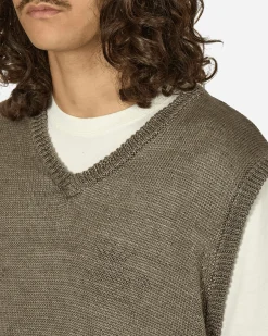 Stüssy Knitwear^Loose Knit Linen Vest Stone