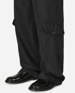 Dries Van Noten Pants^Loose Overdyed Pants Black