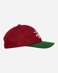 Stüssy Hats|Hats^Low Profile Big Basic Cap Maroon