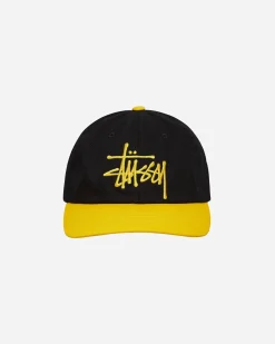 Stüssy Hats|Hats^Low Profile Big Basic Cap Black / Gold