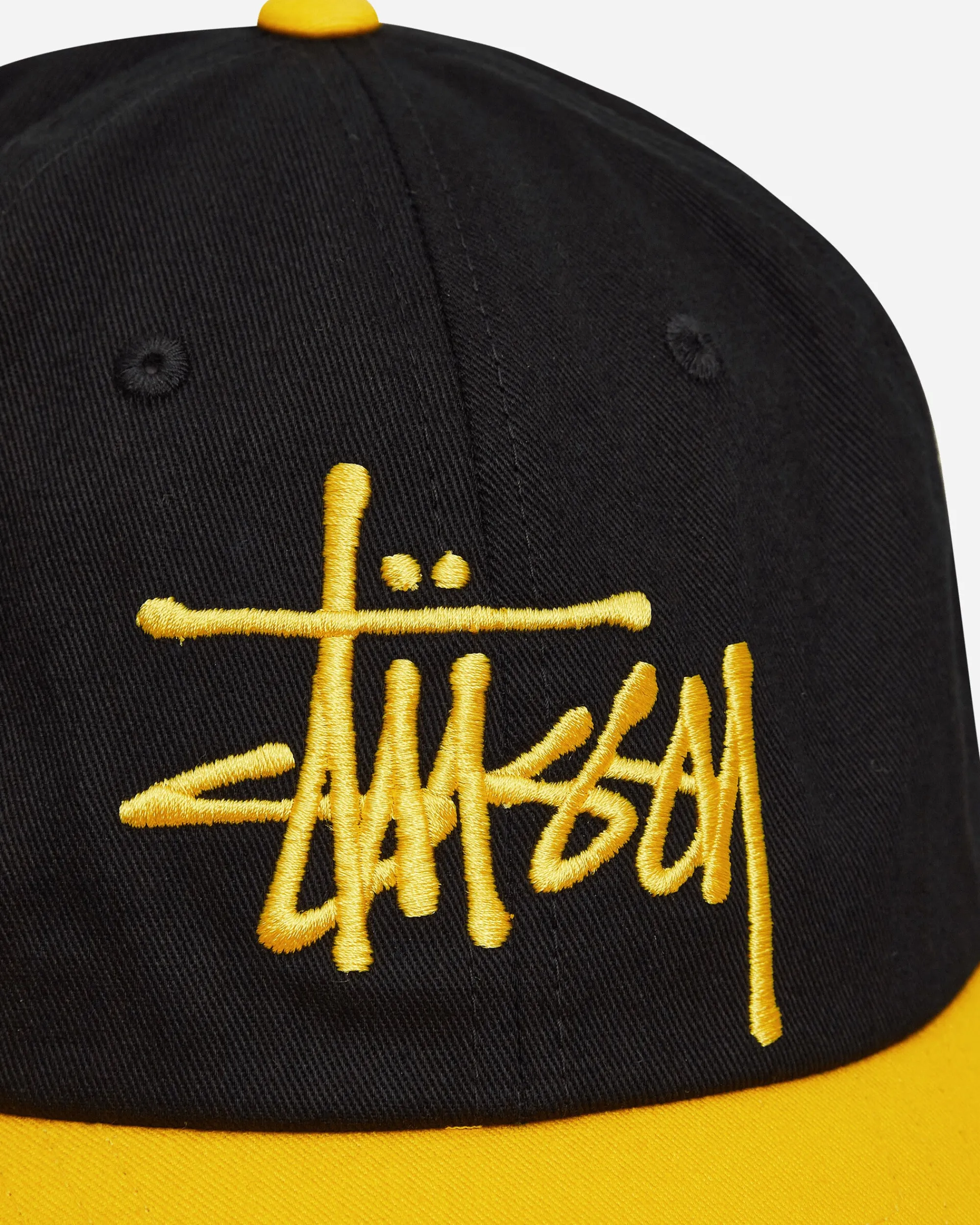 Stüssy Hats|Hats^Low Profile Big Basic Cap Black / Gold