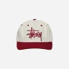 Stüssy Hats|Hats^Low Profile Big Basic Cap Natural / Wine