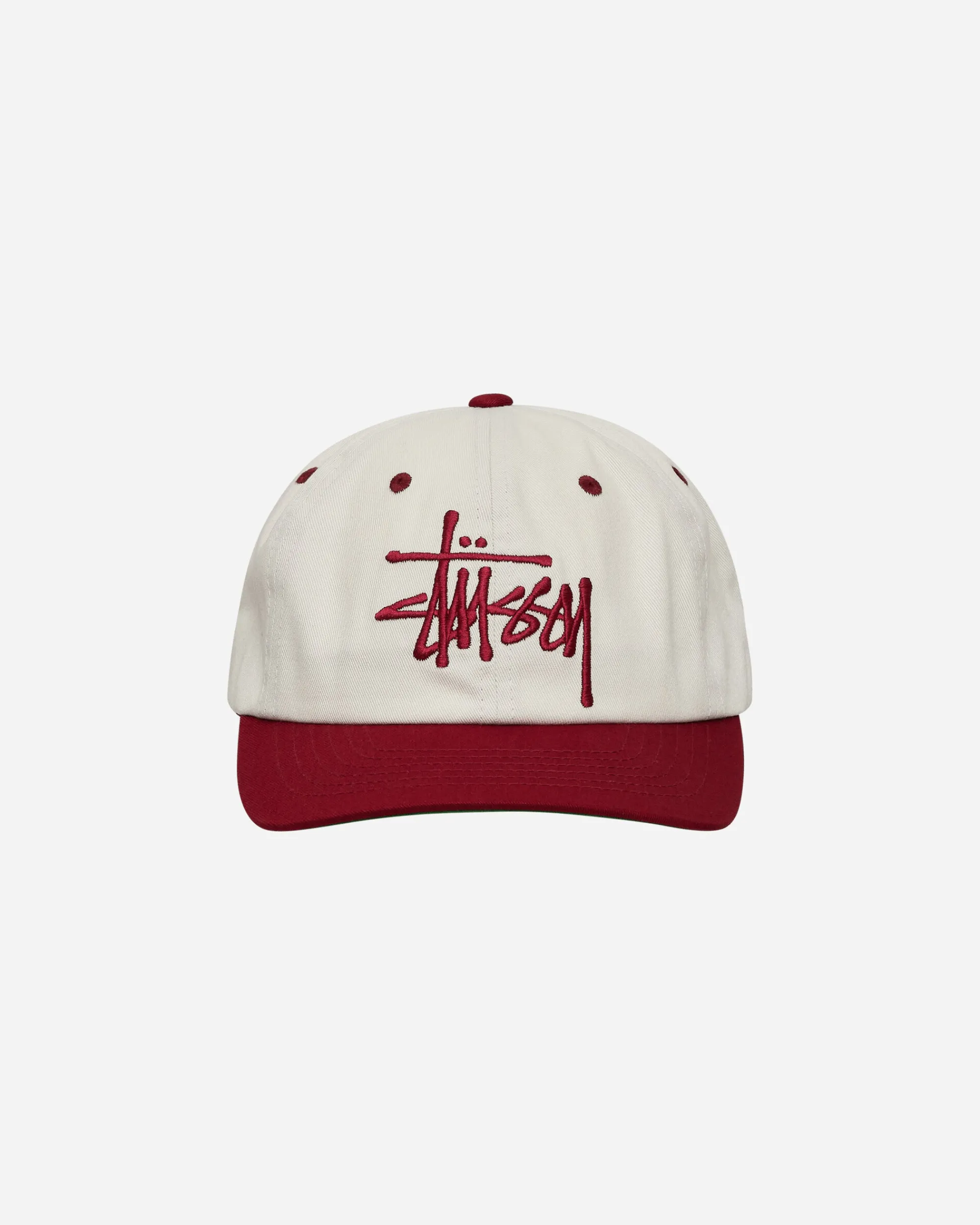 Stüssy Hats|Hats^Low Profile Big Basic Cap Natural / Wine