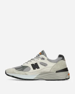 New Balance Sneakers·Low|Sneakers^Made in UK 991v2 Winter Flare Sneakers Pelican / Abbey Stone / Persimmon Orange