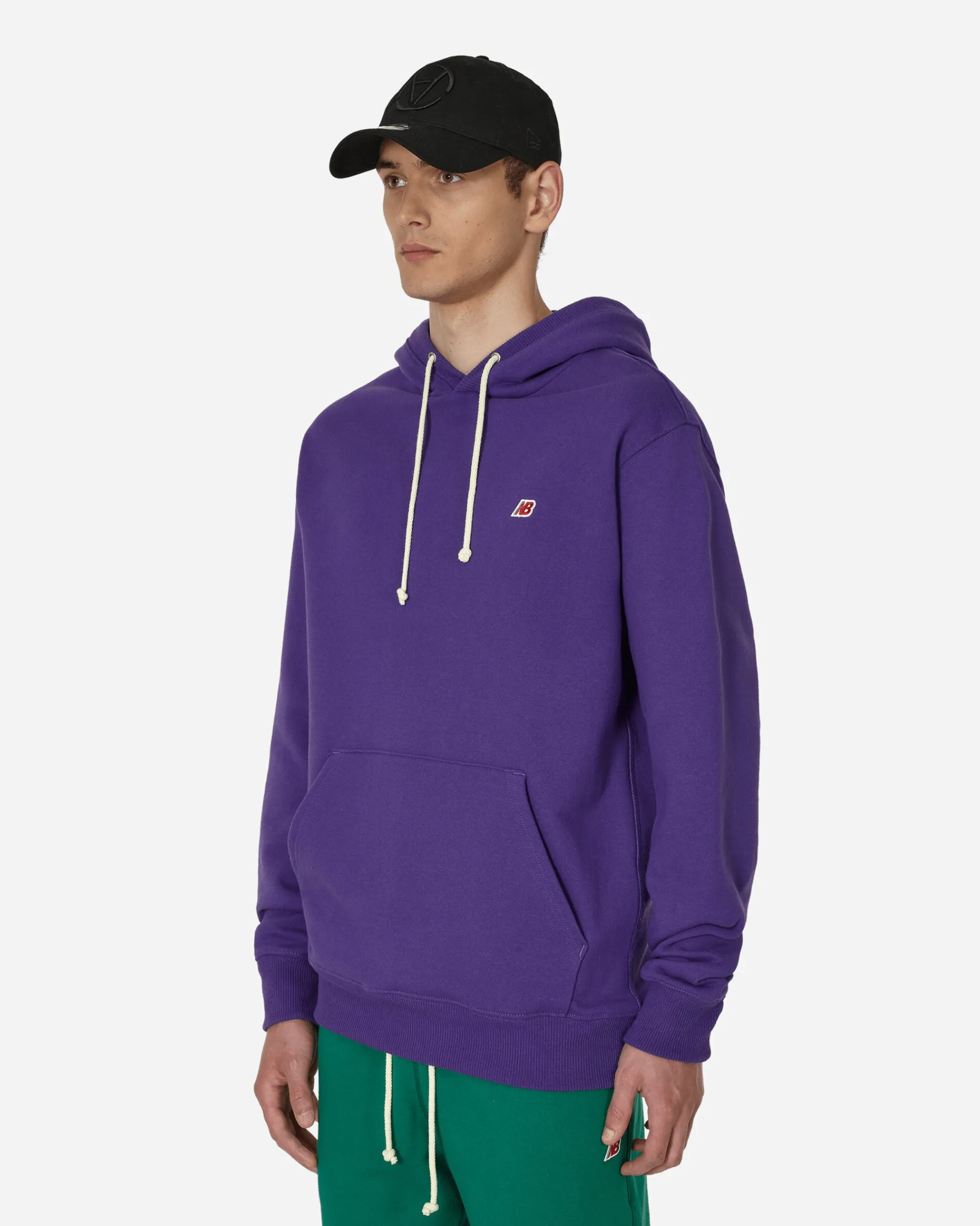 New Balance Sweatshirts^MADE in USA Core Hooded Sweatshirt Prism Purple