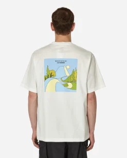 and wander T-Shirts^Maison Kitsuné Dry Cotton Mountain T-Shirt Off White