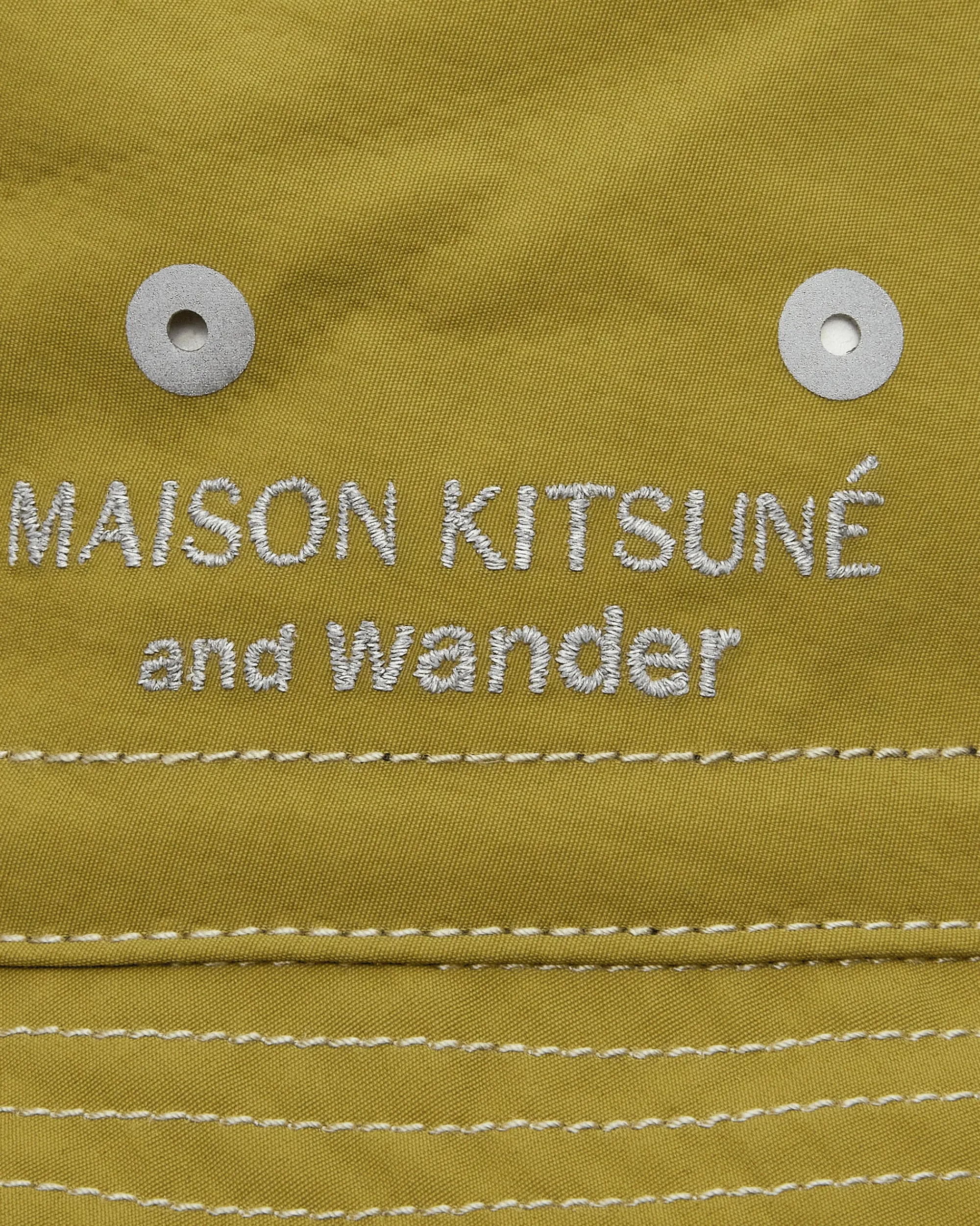 and wander Hats|Hats^Maison Kitsuné Nylon Hat Green