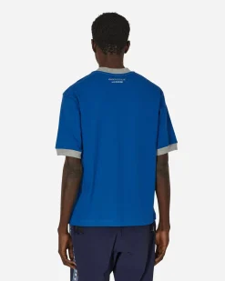 and wander T-Shirts^Maison Kitsuné Ringer Cotton T-Shirt Blue