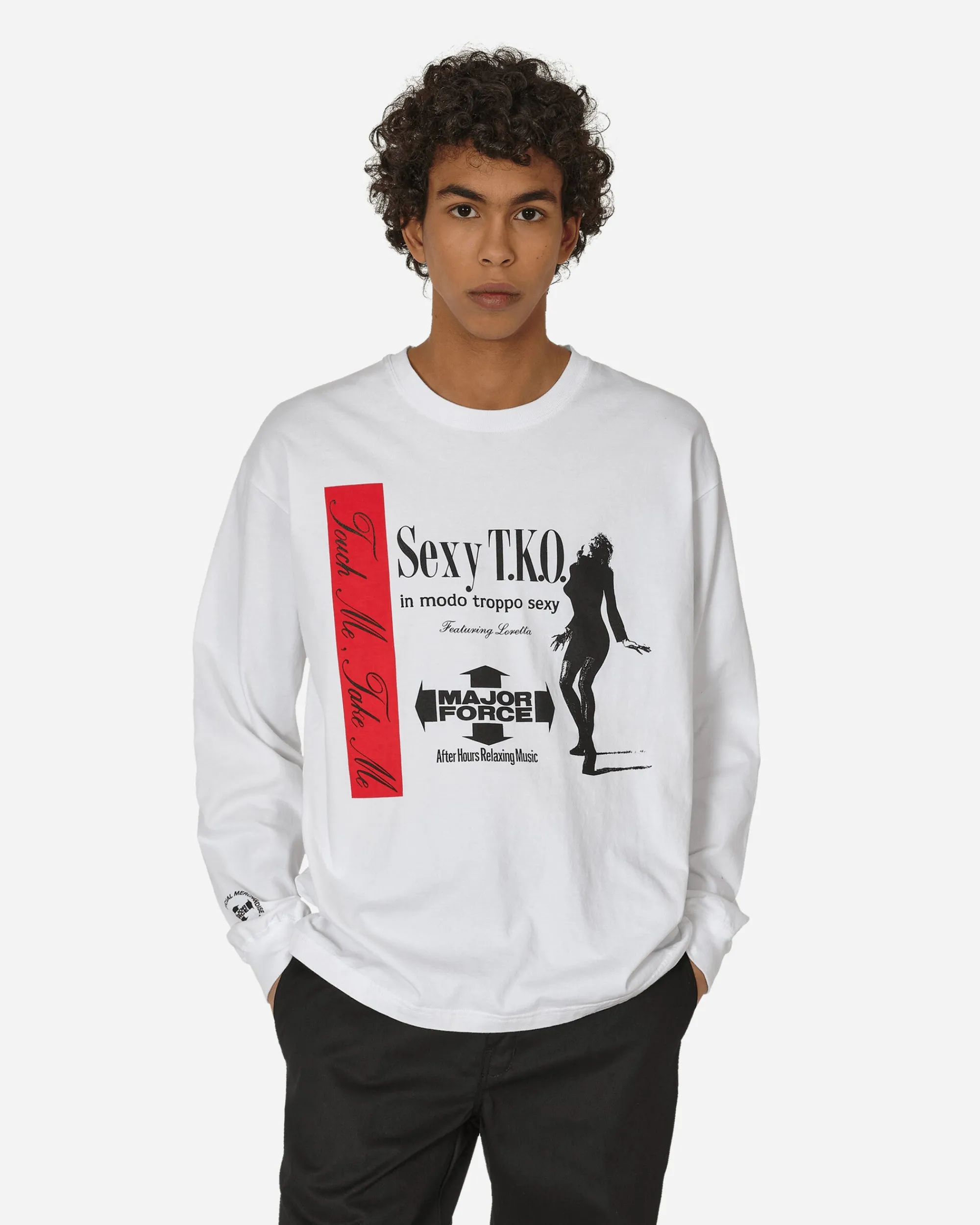 Neighborhood T-Shirts^Major Force Longsleeve T-Shirt White