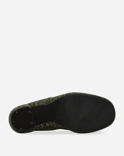 Clarks Classic Shoes^Martine Rose Leather Loafer Green Snake