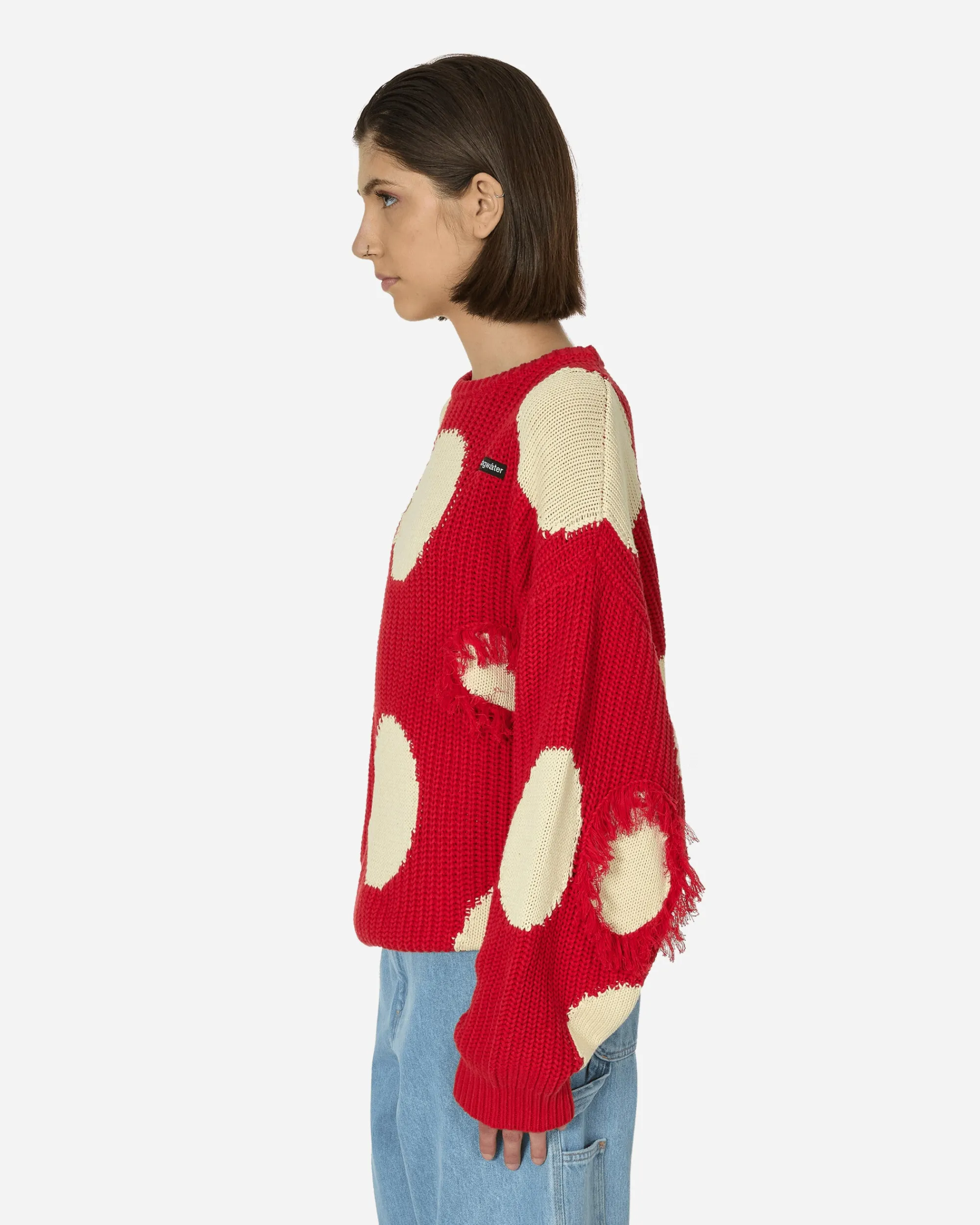 Stingwater Knitwears^Mashroom Knit Sweater Red