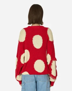 Stingwater Knitwears^Mashroom Knit Sweater Red