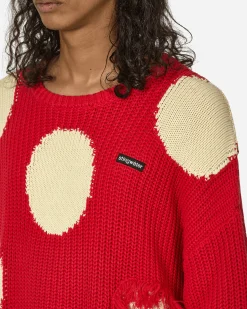 Stingwater Knitwear^Mashroom Knit Sweater Red