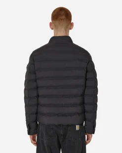 Moncler Coats And Jackets^Matt Black Autaret Biker Jacket Black