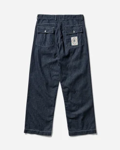 C.P. Company Pants^Men's 3/1 Loose Denim Pants Blue