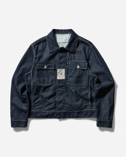 C.P. Company Coats And Jackets^Men's 3/1 Plated Denim Short Jacket Blue