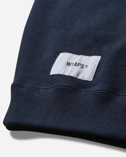 WTAPS Sweatshirts^Men's Academy Crewneck Sweatshirt Navy