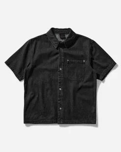Nike Jordan Shirts^Men's Air Jordan Denim Shirt Black