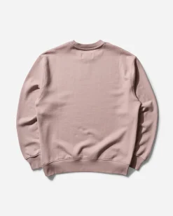 Nike Jordan Sweatshirts^Men's Air Jordan Wordmark Fleece Crewneck Sweatshirt Pink Oxford