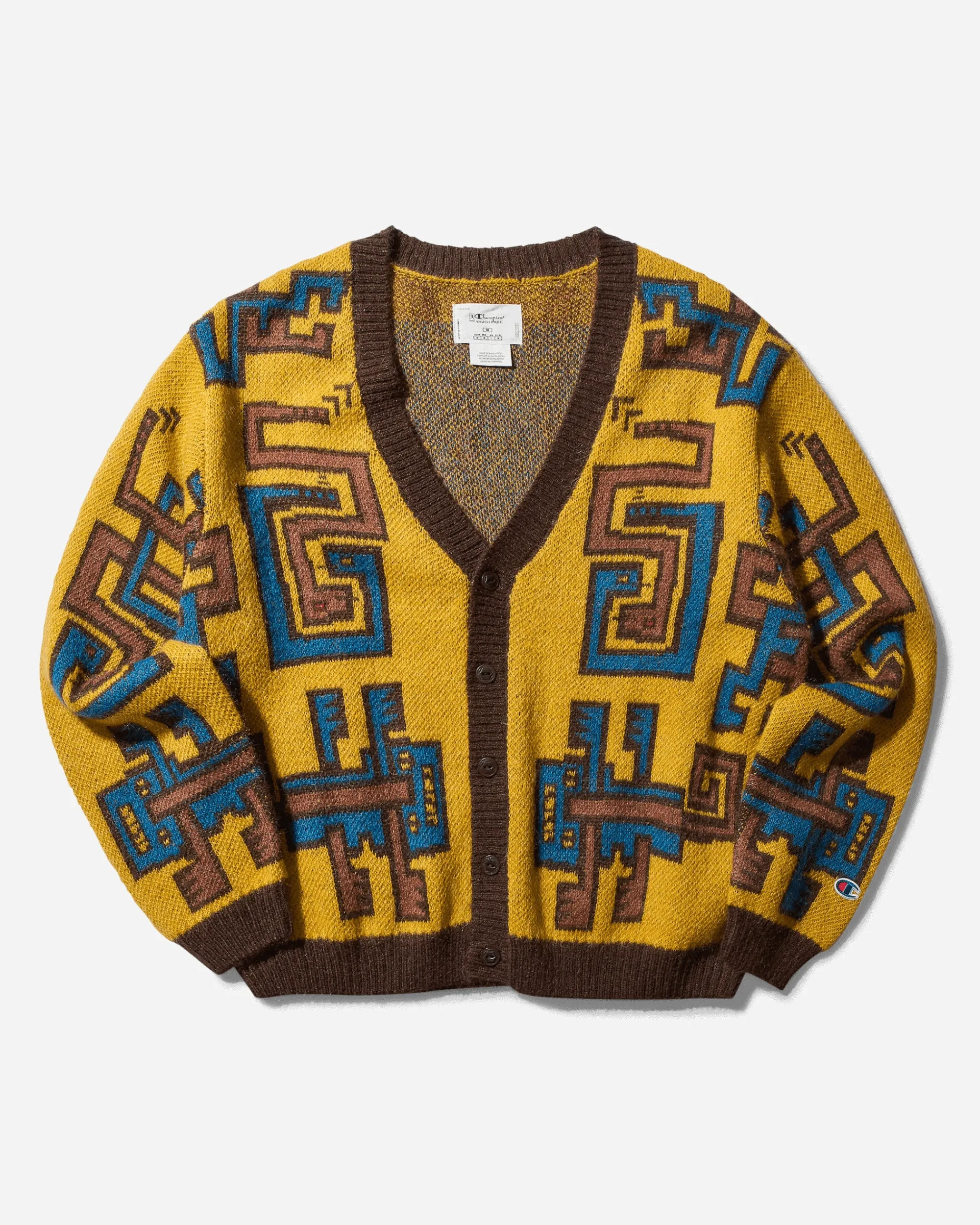 Champion Knitwear^Men's Angelo Baque Cusco Cardigan Yellow
