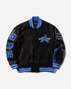 Nike Jordan Coats And Jackets^Men's Awake NY Varsity Jacket Black / Game Royal