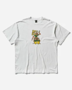 Brain Dead T-Shirts^Men's Bongo Brain T-Shirt White