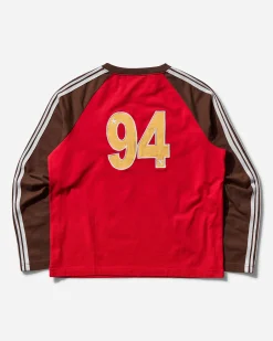 AFB T-Shirts^Men's Born To Be A Star Longsleeve T-Shirt Red