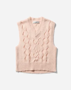 Our Legacy Knitwear^Men's Cable Michigan Tank Delicate Pink