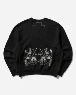 Cav Empt Sweatshirts^Men's Channel Encoding Crewneck Sweatshirt Black
