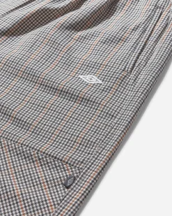 Umbro Pants|Pants^Men's Checked Double Knee Pants Brown / Black Check