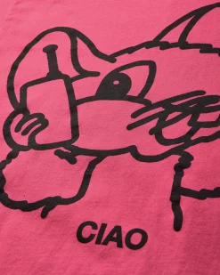 Public Possession T-Shirts^Men's Ciao Ciao T-Shirt Cherry Pink