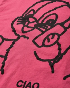 Public Possession T-Shirts^Men's Ciao Ciao T-Shirt Cherry Pink