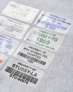 Stüssy Sweatshirts^Men's Codes Crewneck Sweatshirt Ash Heather