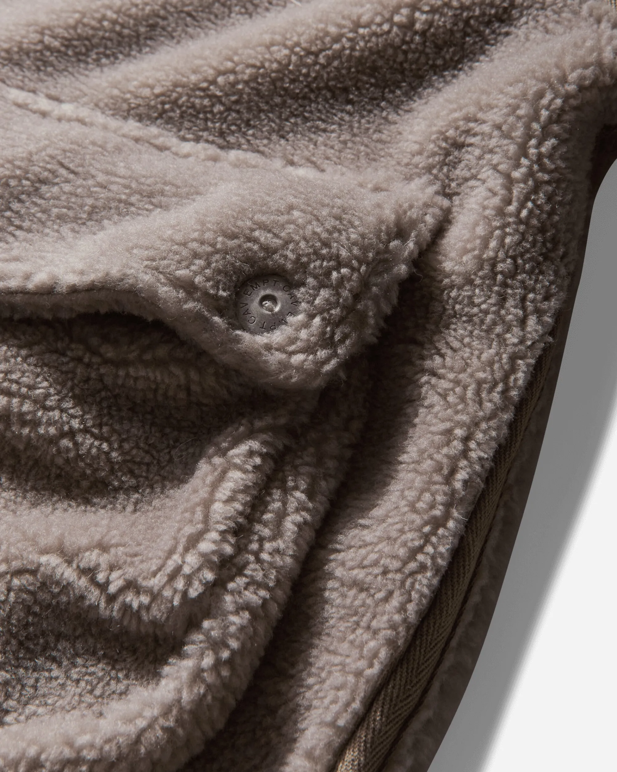 Cav Empt Coats And Jackets^Men's Collared Boa Zip Up Jacket Khaki