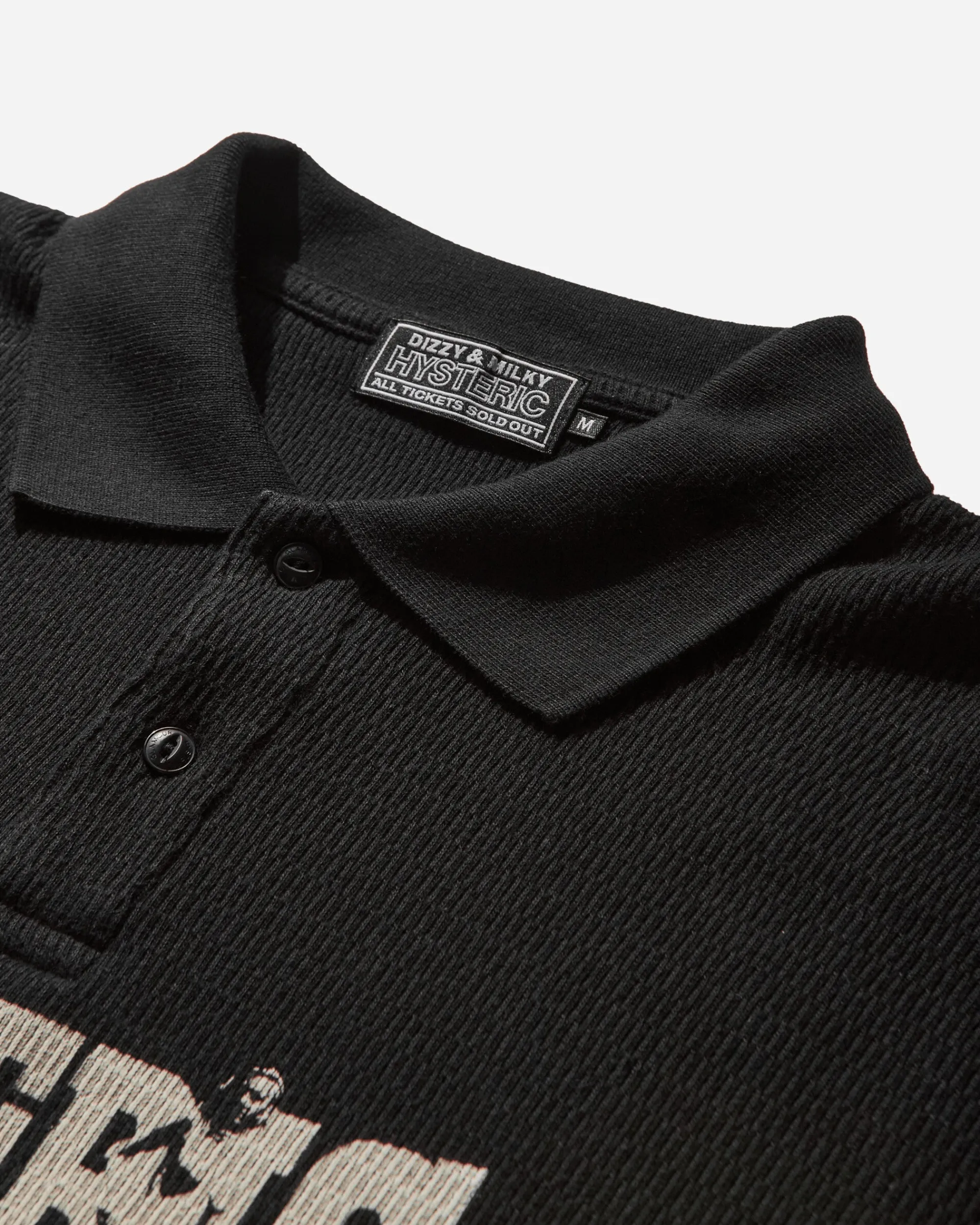 Hysteric Glamour T-Shirts^Men's Compression Logo Longsleeve Polo Black