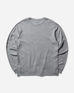 Noah T-Shirts^Men's Core Logo Pocket Longsleeve T-Shirt Heather Grey