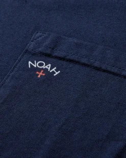 Noah T-Shirts^Men's Core Logo Pocket T-Shirt Navy