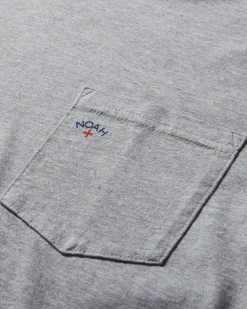 Noah T-Shirts^Men's Core Logo Pocket T-Shirt Heather Grey
