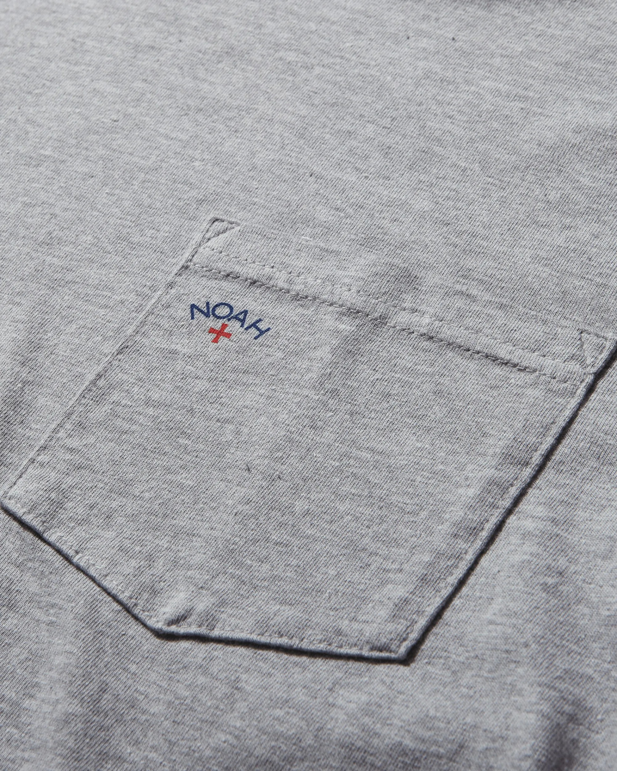 Noah T-Shirts^Men's Core Logo Pocket T-Shirt Heather Grey