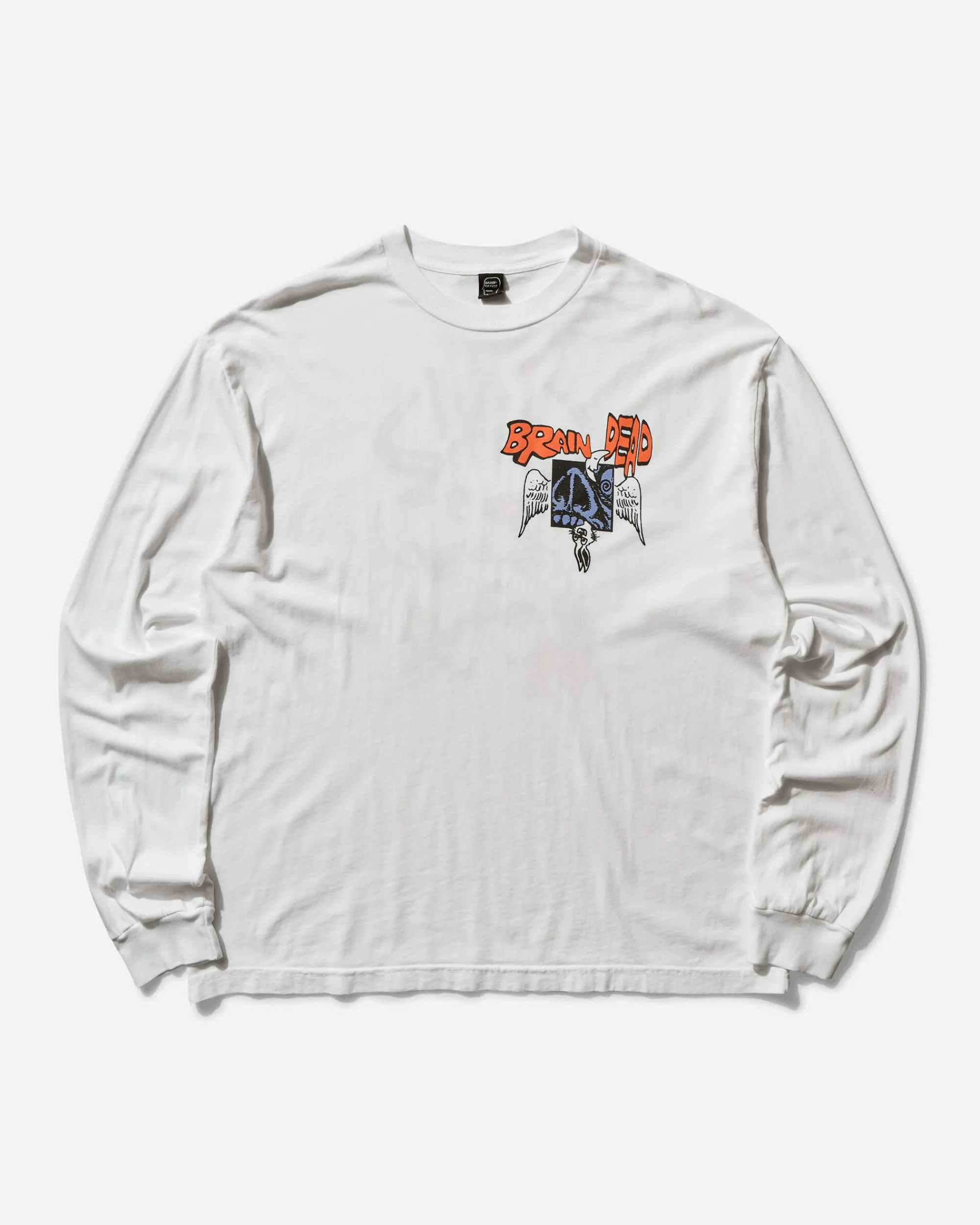 Brain Dead T-Shirts^Men's Cosmic Debris Longsleeve T-Shirt White