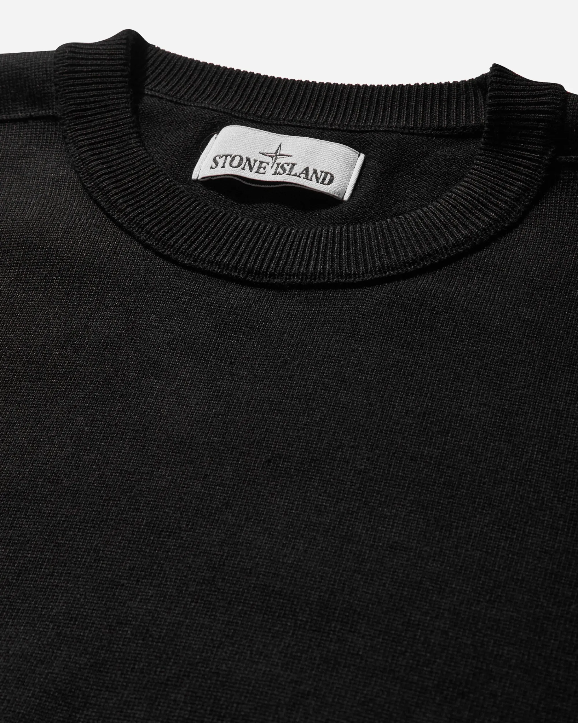 Stone Island Sweatshirts^Men's Cotton Crewneck Sweater Black