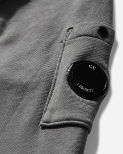 C.P. Company Sweatshirts^Men's Cotton Diagonal Fleece Crewneck Sweatshirt Smoked Pearl