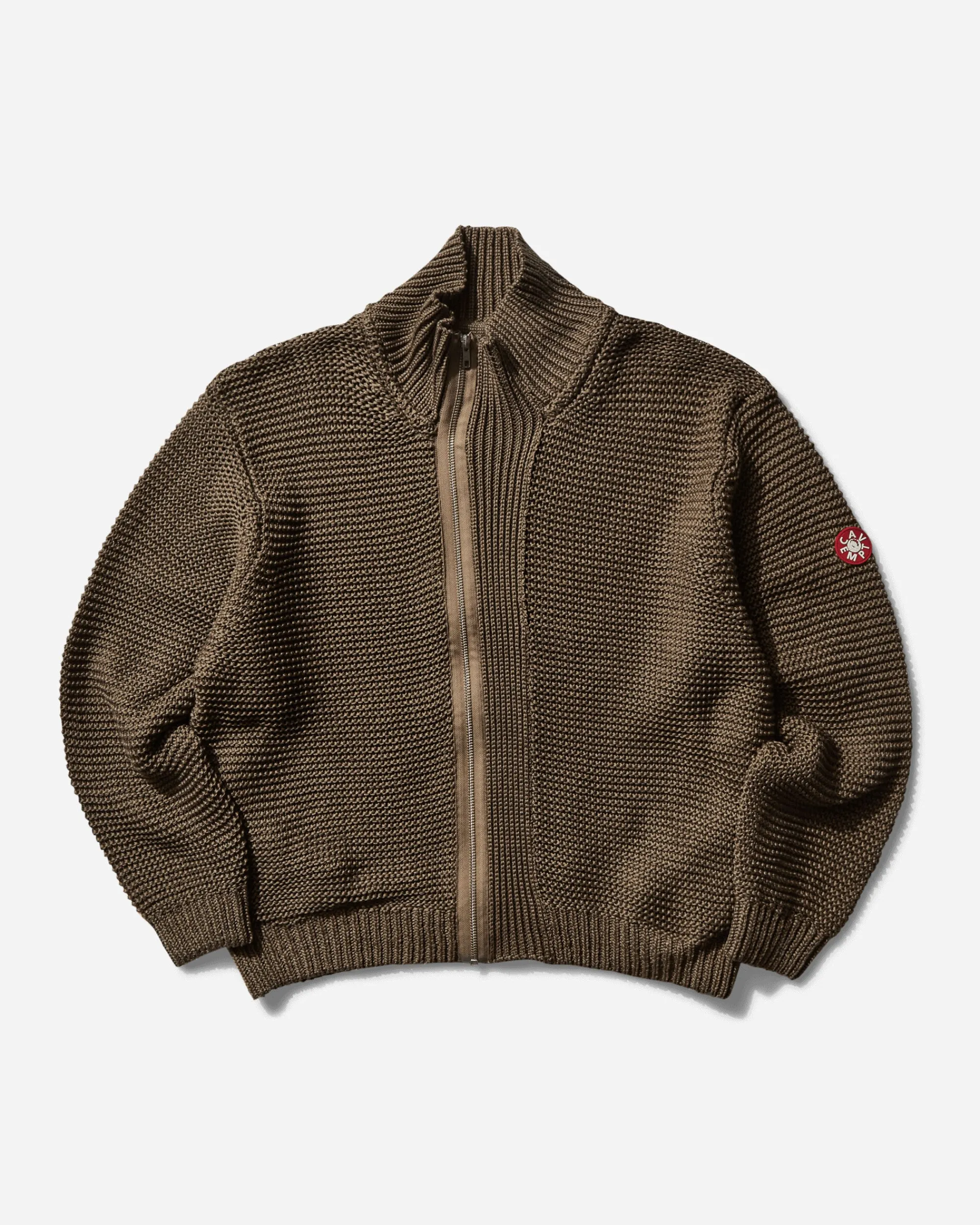 Cav Empt Knitwear^Men's Cotton Zip Up Knit Khaki