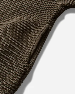 Cav Empt Knitwear^Men's Cotton Zip Up Knit Khaki