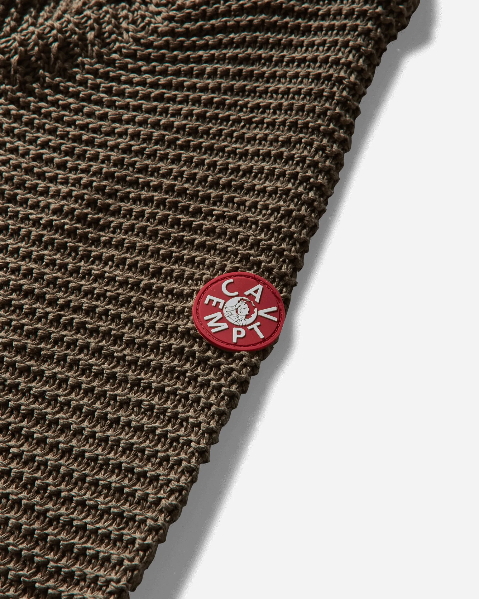 Cav Empt Knitwear^Men's Cotton Zip Up Knit Khaki