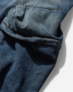 Diesel Pants^Men's Denim Cargo Pants Blue