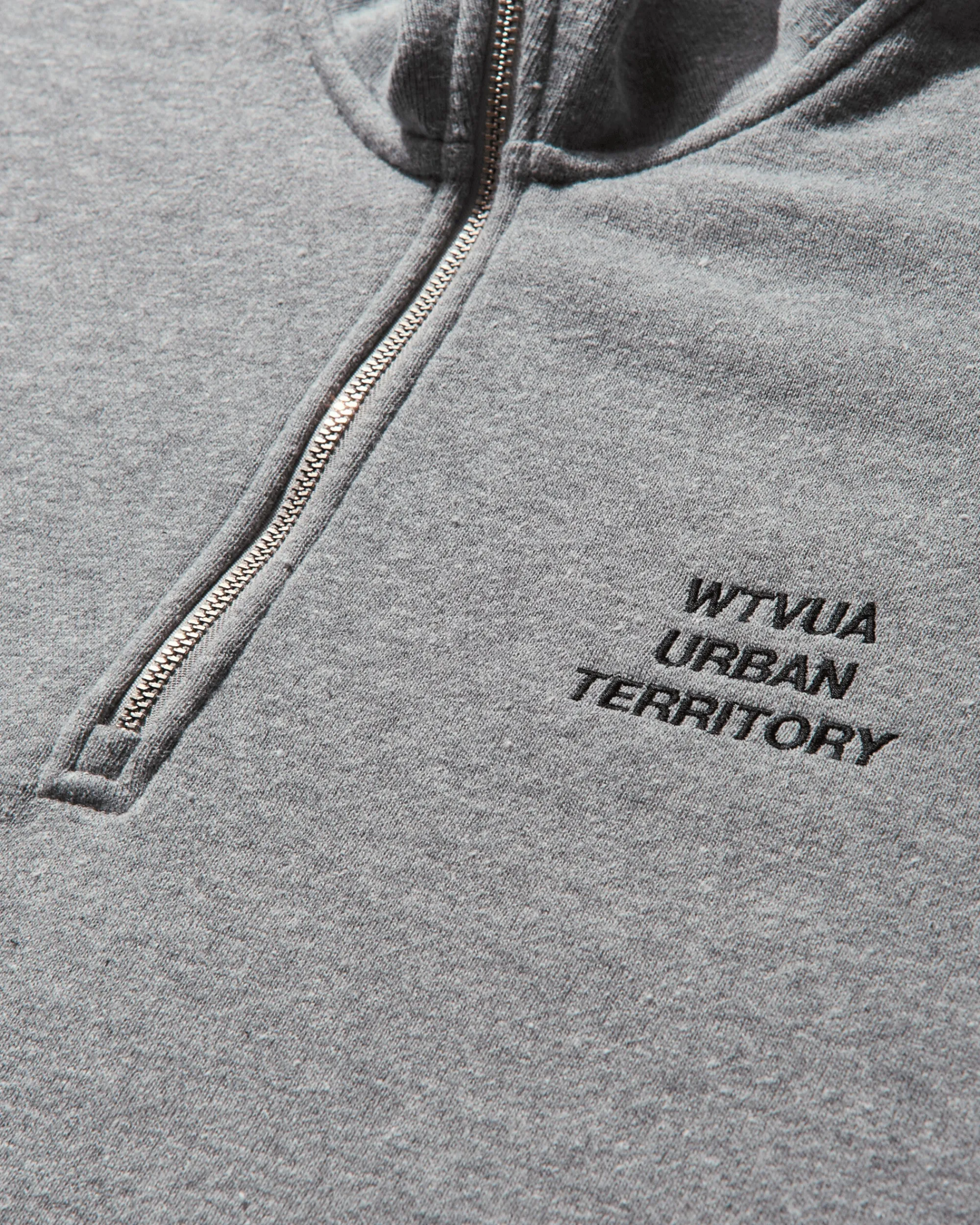 WTAPS Sweatshirts^Men's Depst Half-Zip Sweatshirt Ash Grey