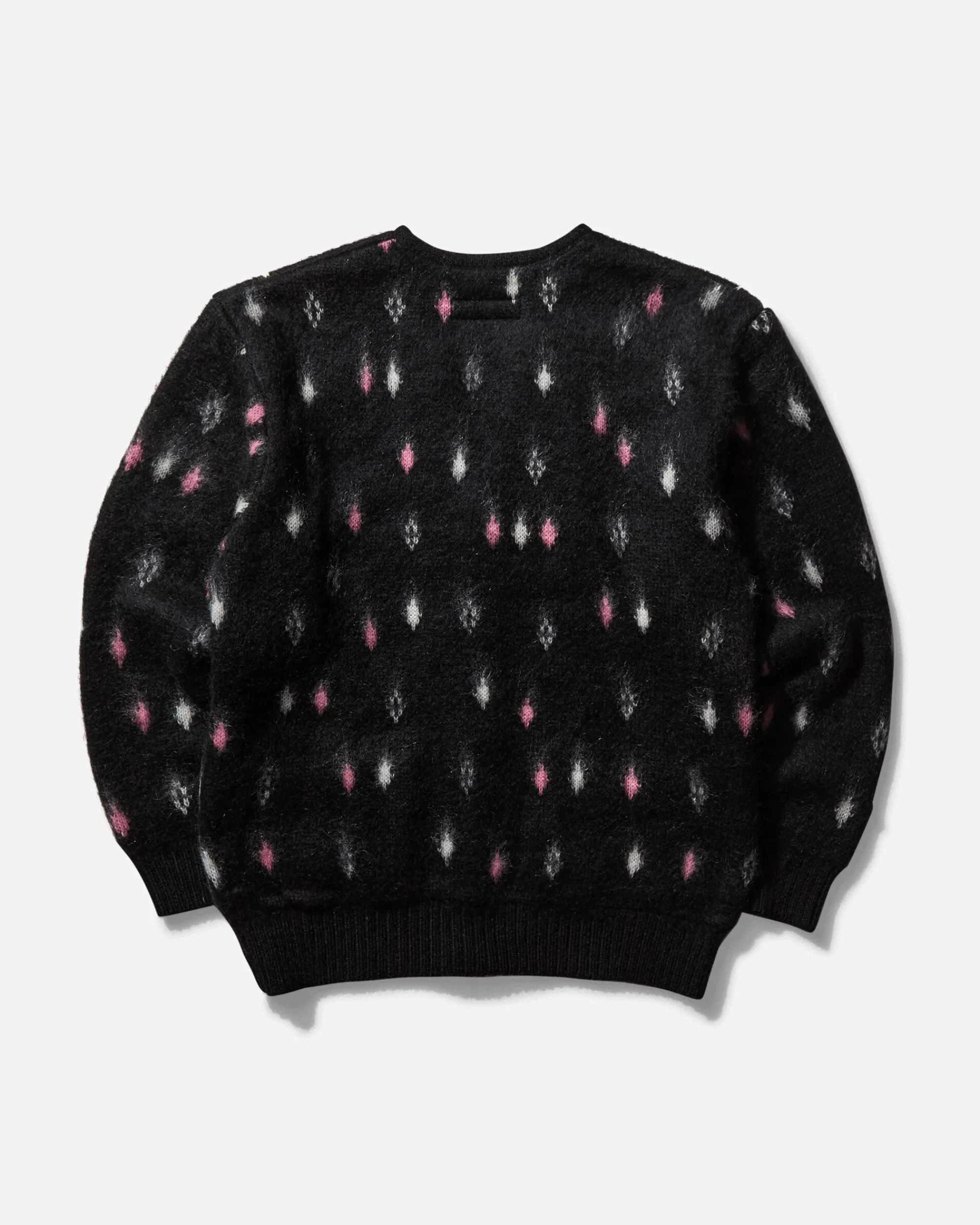 WACKO MARIA Knitwear^Men's Diamond Heavy Mohair Cardigan Black